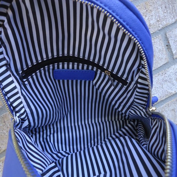 Mini backpack purse with gold tone zippers. main image 15